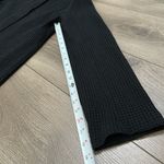 Eileen Fisher Stand Up Collar Waffle Knit Long Dress Jacket Black Size Large Photo 12