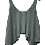 Free People We‎ The  Tank Women XS Sing La La Asymmetrical Oversized Boho Green Photo 0