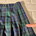 Pendleton VTG Maxi Skirt Womens 14 Green Black Watch Tartan Pleated Wool Classic Photo 5