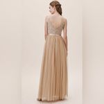 BHLDN  Champagne Balletcore Beaded Maxi Gown Photo 1