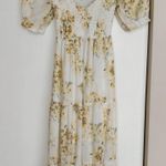Abercrombie & Fitch Abercrombie Short Sleeve Smocked Midi Dress Photo 0