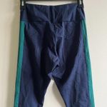 Adidas Womens Originals RETRO LUXURY LEGGINGS Legend Ink / Collegiate Green Sz S Photo 7