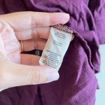 Soft Surroundings ‎ Santa Barbara Button Down Tunic Size M Asymmetrical Purple Photo 2