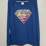 DC Comics Superman Blue Long Sleeve Shirt Size 15/17 Juniors Photo 10