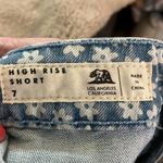 Bullhead Blue Floral High Rise Denim Shorts, Size 7 Photo 4