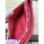 Coach Peyton Wristlet Signature coral Pink Silver Hardware Wallet handbag READ Photo 12