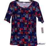 LuLaRoe Gigi size medium women's all over Christmas yorkie print holiday themed Photo 0