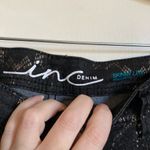 INC International Concepts Petite Black Foil Gold Snakeskin Skinny Jeans #Gr Photo 2