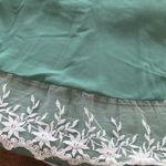 Umgee dress swing style keyhole front/back lace edging front sleeveless Sz large Photo 9