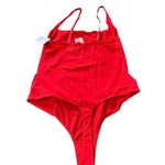Women's Rhinestone Sheer Lingerie Bodysuit By Auden Red Size M Romantic NWT Size M Photo 3