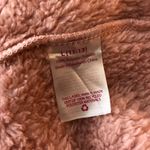 No Boundaries  Sherpa Faux Fur Pullover Chinch Waist 1/2 Zip Pockets Pink L Photo 4