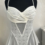 Victoria's Secret Victoria’s Secret Vintage Gold Label White Bridal Teddy Bodysuit Size Medium‎ Photo 0