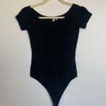 ASOS Classic Black Short Sleeve Bodysuit - Stretchy, Scoop Neck Photo 0