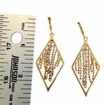 Joan Rivers  Gold-Tone Rhinestone Dangle Earrings Photo 8