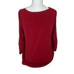 VTG I.N. Studio Red Cowl Neck long sleeve blouse XL Photo 5