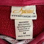 Artisans Womens Hoodie Hooded Pullover Sweatshirt Camp Forest Springs Red Medium Photo 6