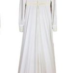 VINTAGE White Boho Wedding Dress Size 7 Photo 0