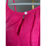 Lungo L’Arno Linen Mini Dress Hot Pink Summer Italian S Minimalist Cottagecore Photo 4