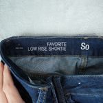 SO  Shorts Womens 1 Blue Favorite Low Rise Shortie Stretch Booty Hot Pants Cuffed Photo 5