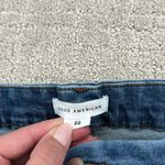 Good American  “Good Legs Crop Distressed” GLCI014T straight leg denim jeans Photo 4