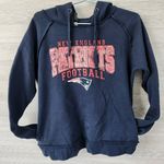 NFL  Team New England Patriots Distressed Print Hoodie Shirt Womens M Photo 0