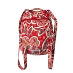 Vera Bradley Quilted "Rosey Posies" Red Backpack Handbag Bohemian Floral Photo 1