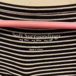 Soft Surroundings  Black and White Striped Tunic Short Sleeve‎ size XS Photo 1