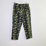 Anthropologie NEW Camouflage Floral Pant Green Granola Girl Indie Casual Small Photo 5