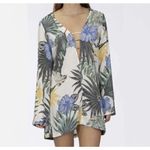 Hurley  Hana Hooded Swim Cover-Up Lightweight Sail‎ Women's Size X-Large EUC Photo 9