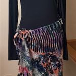 Multicolor Patterned Scarf Purple Photo 1