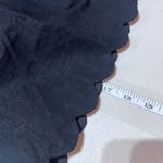 J.Crew  Women's Linen Blend Scalloped Hem Paper Bag Waist Skirt Black Size‎ 2 Photo 7