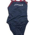 Tyr. Solid Guard Diamondfit Durafast Lite One Piece Swimsuit Navy Blue Red 28 Photo 0