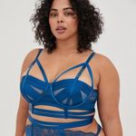 Torrid Straps And Rings Satin Underwire Bra With Mesh Cup Photo 1