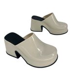 Melissa Mia White Platform Clog Photo 5