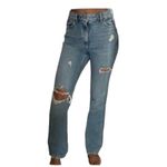 Garage Denim 90s Boyfriend Jeans Size 23 Distressed High Waist Cut Knee Photo 12