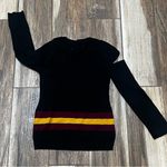 SEEK the Label  ribbed blavk cold shoulder top Photo 2