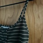 No Boundaries  Forest Green and Beige Striped Tank Photo 7