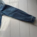 Iris  Blue Denim Jacket Fringe Hem Distressed Size Small Photo 9