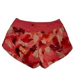 Athleta  Printed Run With It 3.5” Short small Painted Energy Coral Pink Floral Photo 4