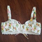 For Love & Lemons  Floral Pleated Chic Feminine Fairy Cottagecore Crop Top Size M Photo 2