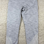 Lululemon  Align High Rise Pant Light Gray Heathered Mesh Panel Cropped Size 8 Photo 0