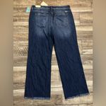 NWT KanCan Dark Drape Ripped High Rise Wide Leg Jeans Women’s 16W x 32 Photo 9