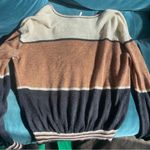 Free People  Gold Dust Pullover Sweater Top sz S Photo 6