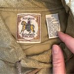 VINTAGE KRISS KROSS Pullover Silk Top Green Photo 3