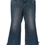 Free People FP We The Free Womens Raw Hem Distressed Western Flare Jeans Size 29 Photo 1