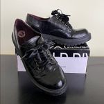 Madden Girl black croc-embossed leather lace-up Platform Oxford Casual Shoe Photo 2