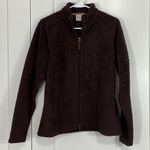 Columbia  Large Brown Teddy Fleece Long Sleeve Full Zip Jacket Photo 1