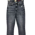 Alice + Olivia Good High Rise Ankle Skinny Jeans Black Magic Wash Size 27 Photo 5