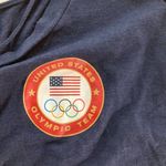 Nike  Navy Blue and Gray United States Olympic Team Logo T Shirt Small Rayon Photo 1