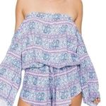 frankie's bikinis 8 Days a Week by  Women’s Size S Blye Pink Batik Rose Romper Photo 0